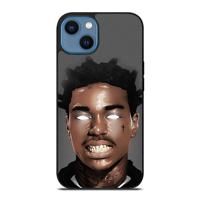 KODAK BLACK RAPPER CARTOON 2 iPhone 14 Case Cover