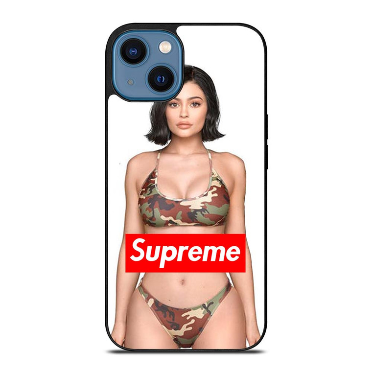 KYLIE JENNER SUPREME CAMO iPhone 14 Case Cover