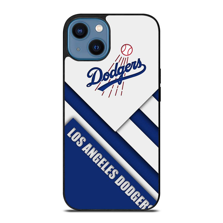 LA DODGERS WHITE BLUE STRIPS iPhone 14 Case Cover