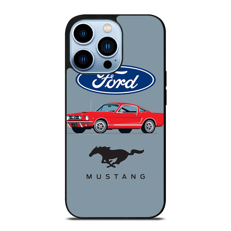 1965 FORD MUSTANG ILLUSTRATION iPhone 13 Pro Max Case Cover