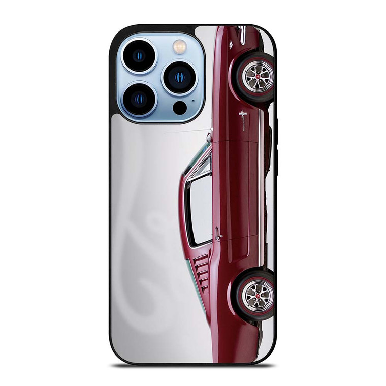 1965 FORD MUSTANG RED CAR iPhone 13 Pro Max Case Cover