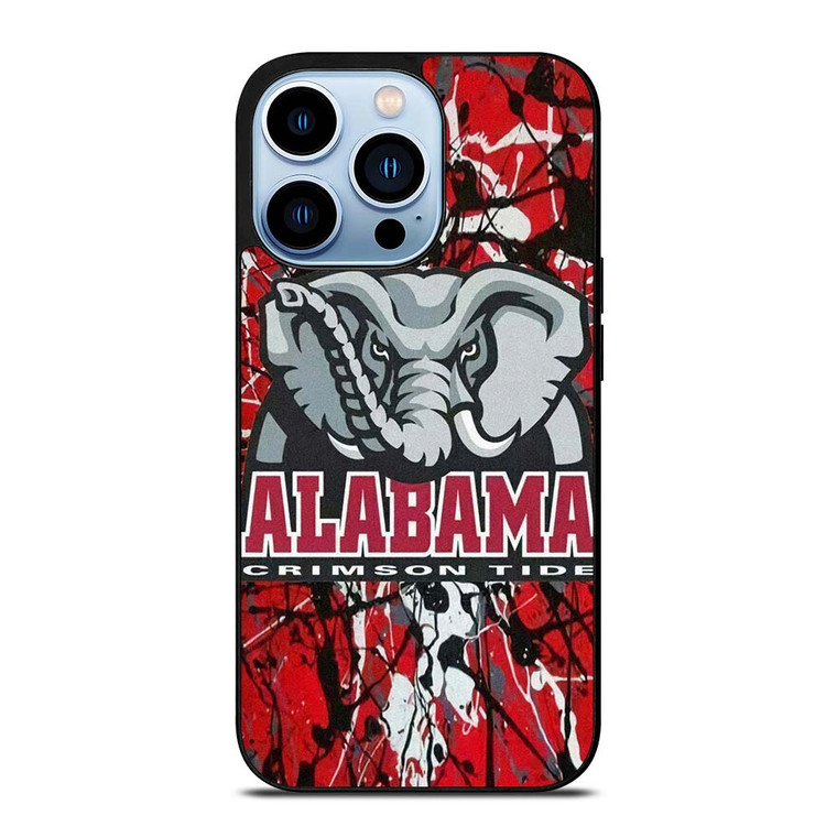 ALABAMA CRIMSON TIDE SPLASHED LOGO iPhone 13 Pro Max Case Cover