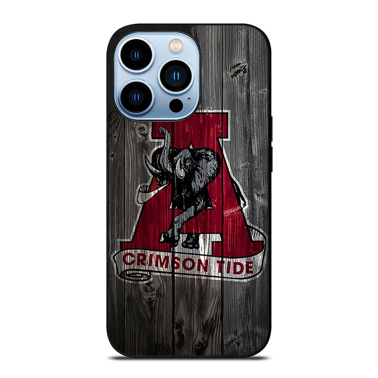 ALABAMA CRIMSON TIDE WOODEN ICON iPhone 13 Pro Max Case Cover