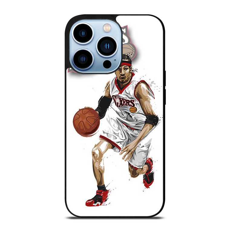 ALLEN IVERSON SIXERS NBA BASKETBALL iPhone 13 Pro Max Case Cover