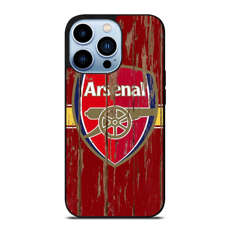 ARSENAL FC WOODEN LOGO iPhone 13 Pro Max Case Cover