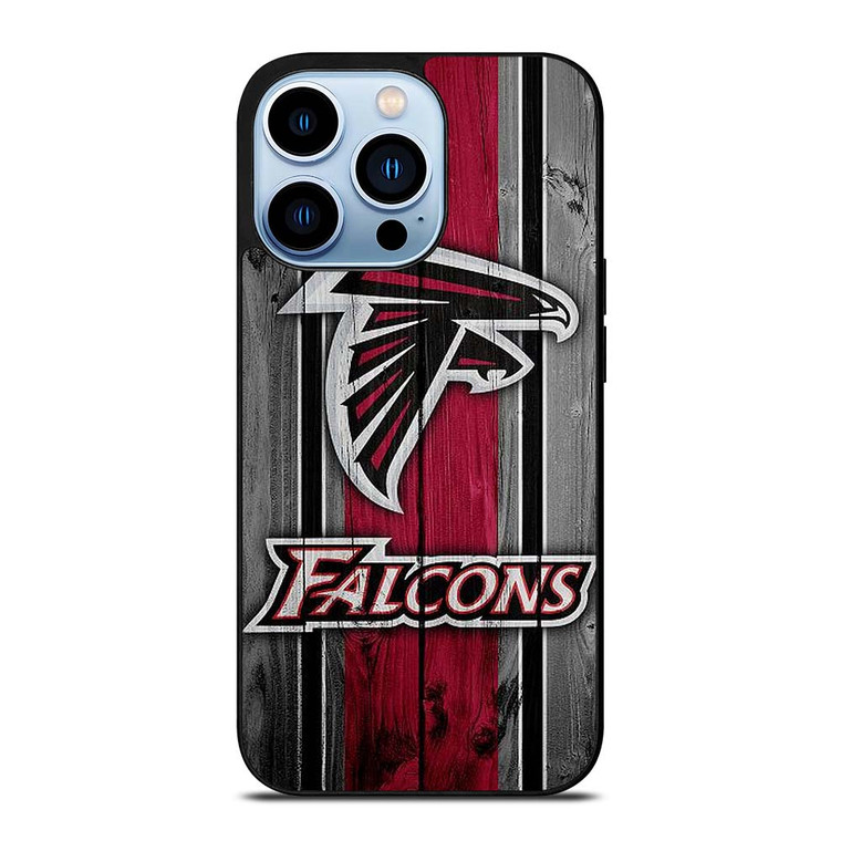ATLANTA FALCONS WOODEN LOGO iPhone 13 Pro Max Case Cover