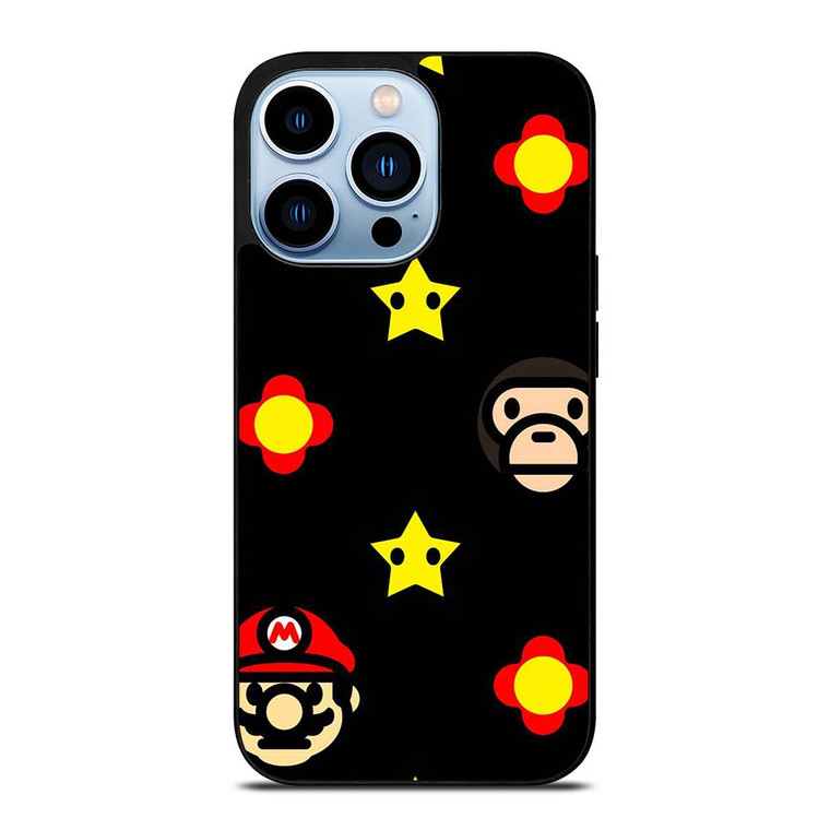 BATHING APE BAPE MARIO BROS iPhone 13 Pro Max Case Cover