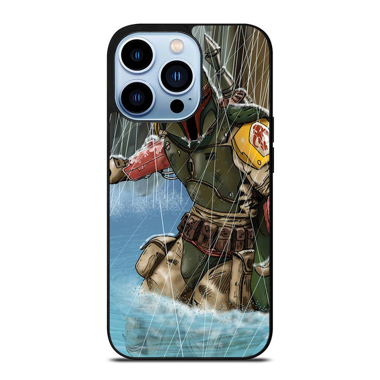 BOBA FETT STAR WARS CARTOON iPhone 13 Pro Max Case Cover