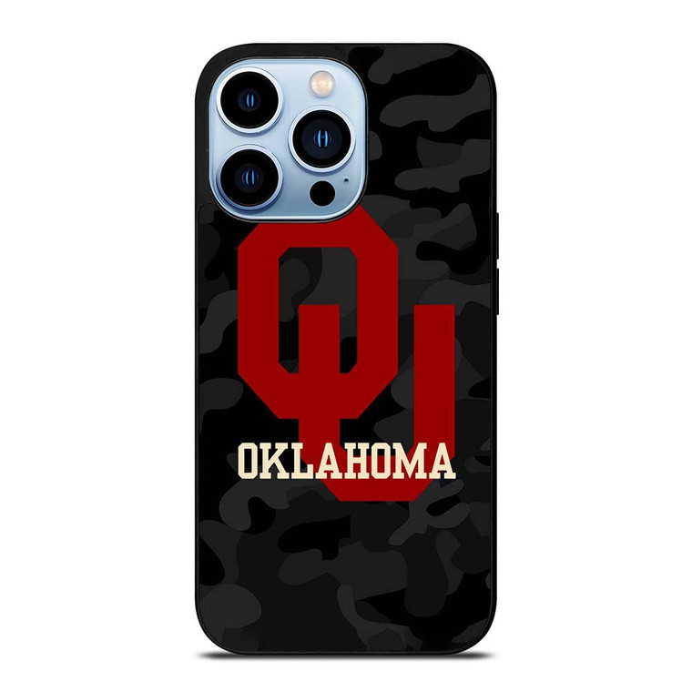 CAMO OKLAHOMA SOONERS LOGO iPhone 13 Pro Max Case Cover