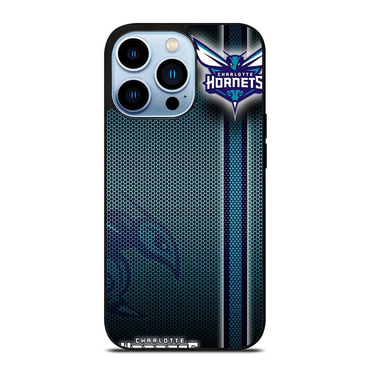 CHARLOTTE HORNETS METAL LOGO iPhone 13 Pro Max Case Cover