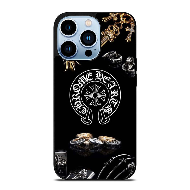 CHROME HEARTS METAL LOGO iPhone 13 Pro Max Case Cover