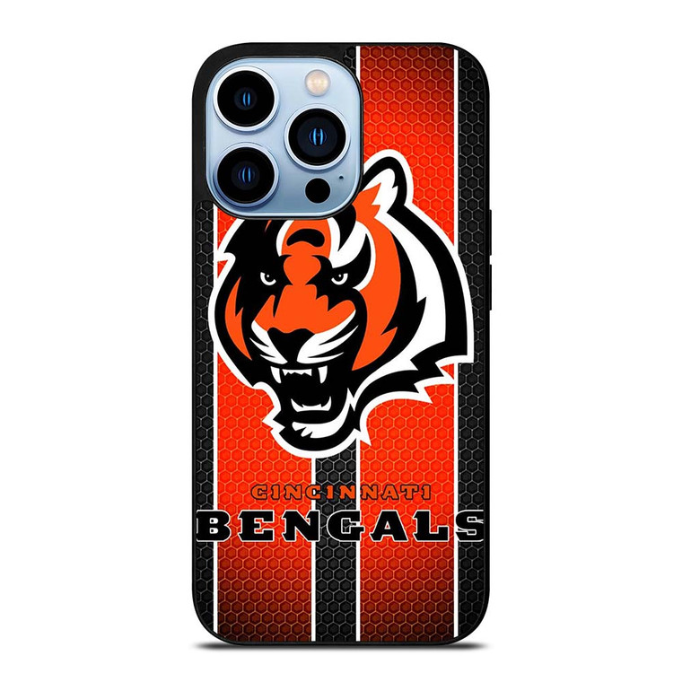 CINCINNATI BENGALS METAL SYMBOL iPhone 13 Pro Max Case Cover