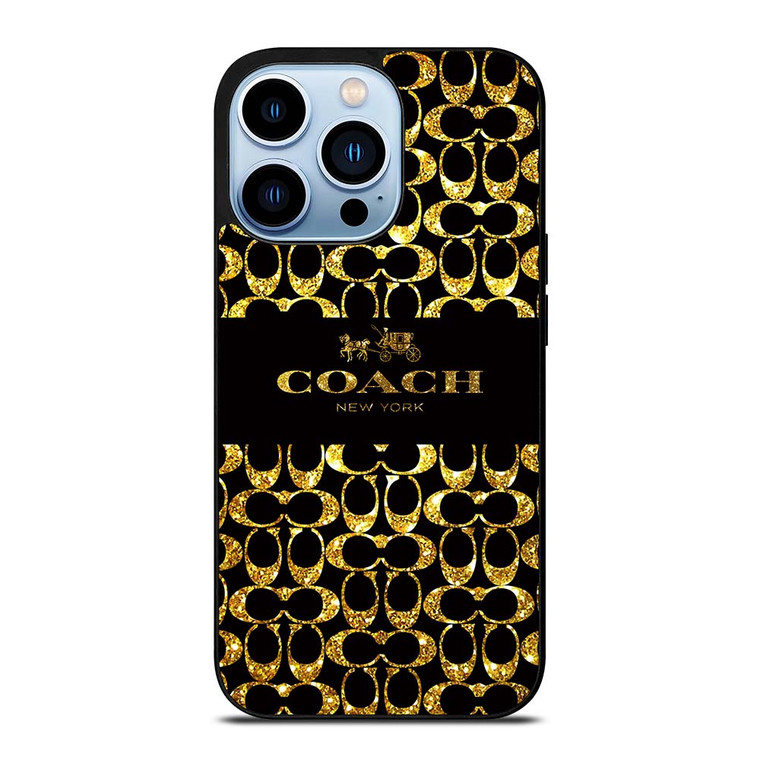 COACH NEW YORK GOLDEN iPhone 13 Pro Max Case Cover