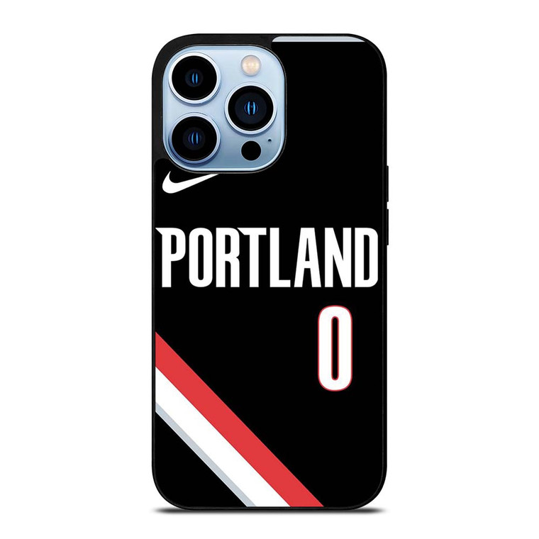 DAMIAN LILLARD PORTLAND TRAIL BLAZERS BLACK iPhone 13 Pro Max Case Cover