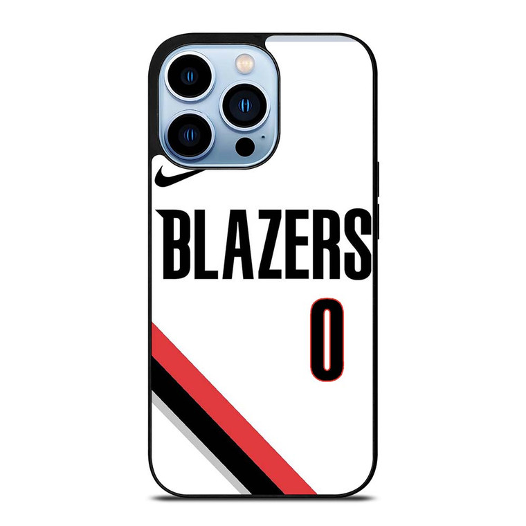 DAMIAN LILLARD PORTLAND TRAIL BLAZERS WHITE iPhone 13 Pro Max Case Cover