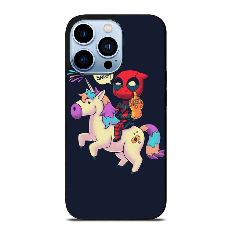 DEADPOOL UNICORN MIDDLE FINGERS iPhone 13 Pro Max Case Cover