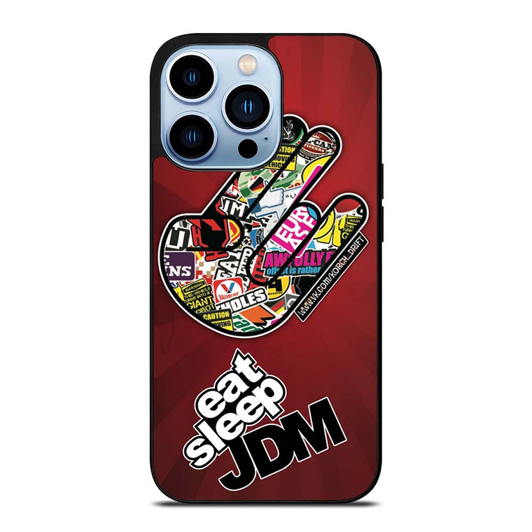 EAT SLEEP JDM LOGO iPhone 13 Pro Max Case Cover