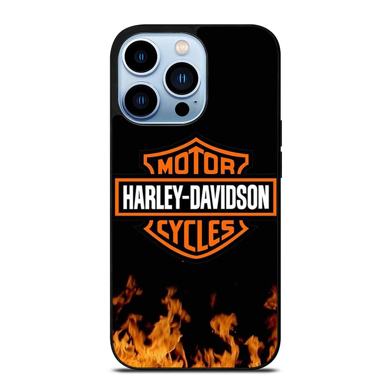 HARLEY DAVIDSON FIRE LOGO iPhone 13 Pro Max Case Cover