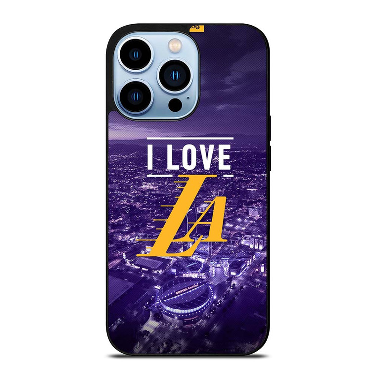 I LOVE LA LAKERS NBA LOGO iPhone 13 Pro Max Case Cover
