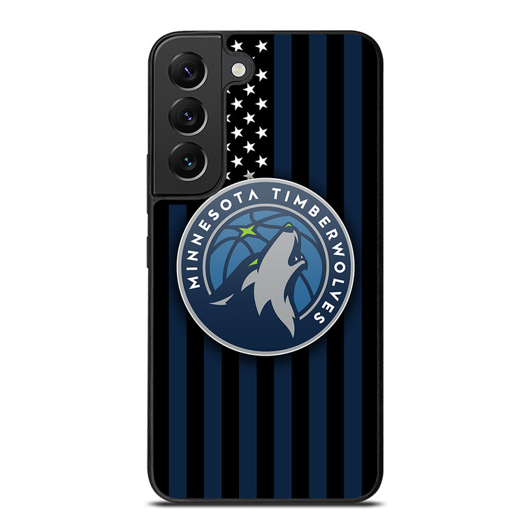 MINNESOTA TIMBERWOLVES NBA USA FLAG Samsung Galaxy S22 Plus Case Cover