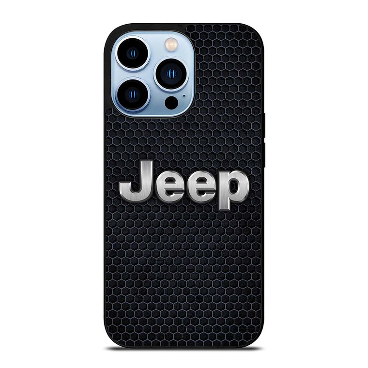 JEEP BLACK METAL LOGO iPhone 13 Pro Max Case Cover