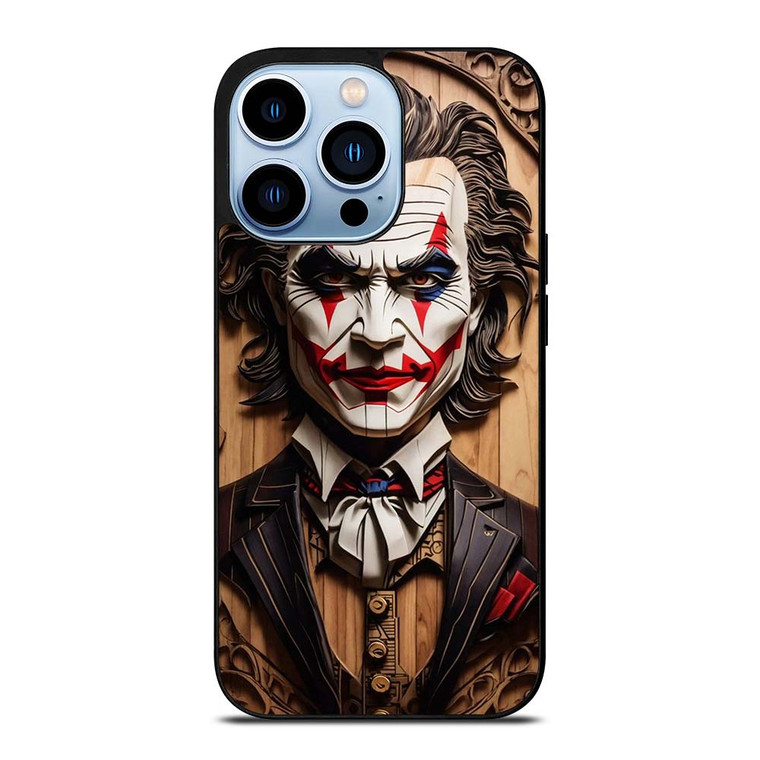 JOKER FACE WOOD iPhone 13 Pro Max Case Cover