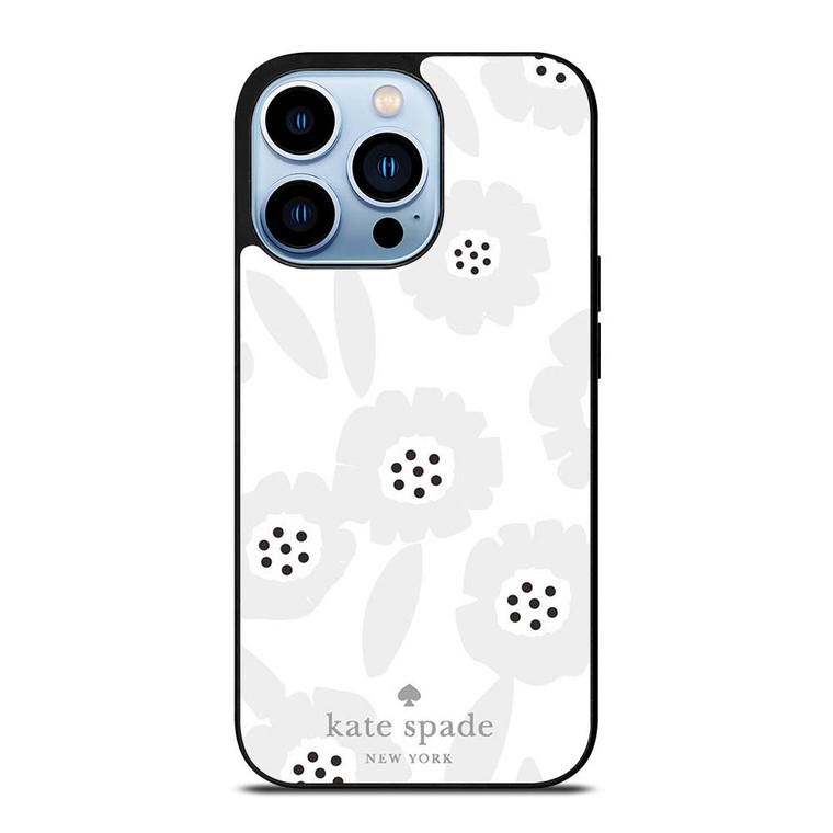 KATE SPADE GREY FLOWER iPhone 13 Pro Max Case Cover