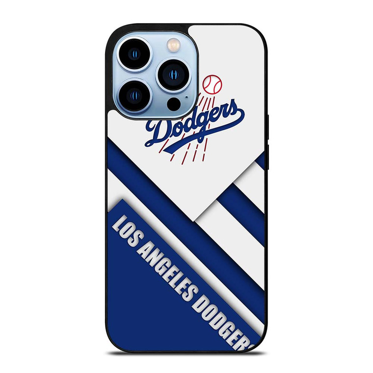LA DODGERS WHITE BLUE STRIPS iPhone 13 Pro Max Case Cover