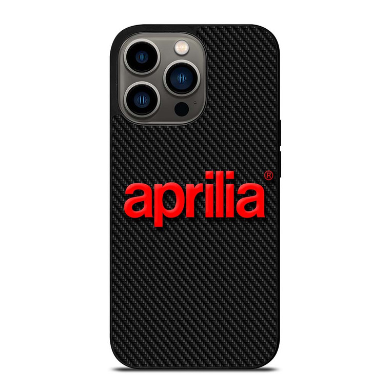 APRILIA MOTOR CARBON LOGO iPhone 13 Pro Case Cover
