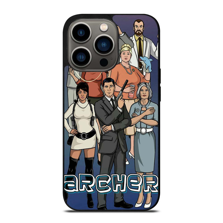 ARCHER CARTOON ALL CAST iPhone 13 Pro Case Cover ARCHER CARTOON ALL CAST iPhone 13 Pro Case Cover