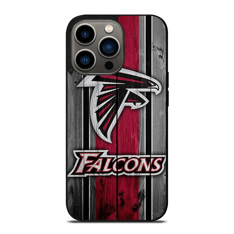 ATLANTA FALCONS WOODEN LOGO iPhone 13 Pro Case Cover