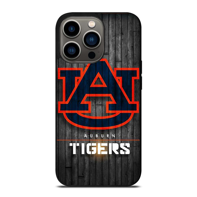 AUBURN TIGERS WOODEN LOGO iPhone 13 Pro Case Cover