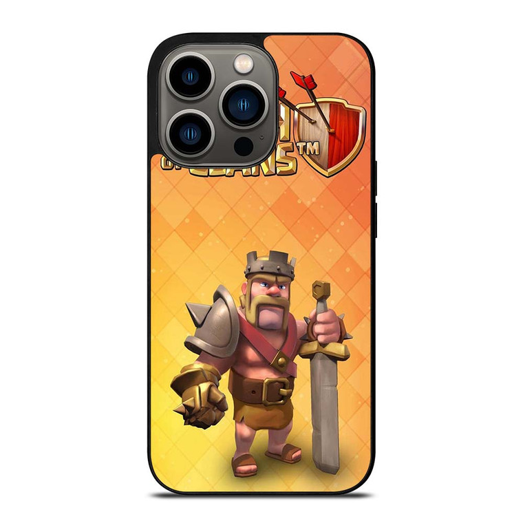 BARBARIAN KING CLASH OF CLANS COC iPhone 13 Pro Case Cover