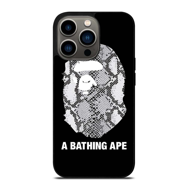 BATHING APE SNAKE SKIN iPhone 13 Pro Case Cover