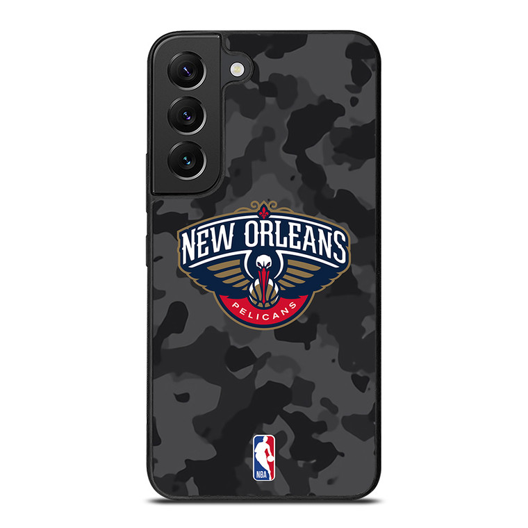 NEW ORLEANS PELICANS BLACK CAMO Samsung Galaxy S22 Plus Case Cover