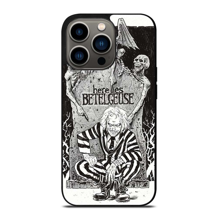 BEETLEJUICE TIM BURTON ART iPhone 13 Pro Case Cover