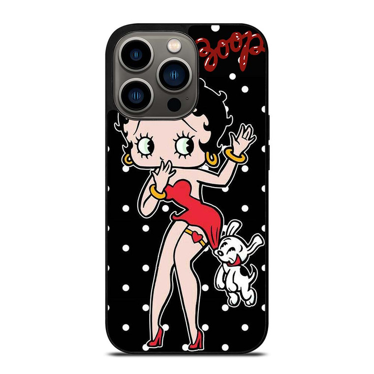BETTY BOOP POLKA DOT CARTOON  iPhone 13 Pro Case Cover