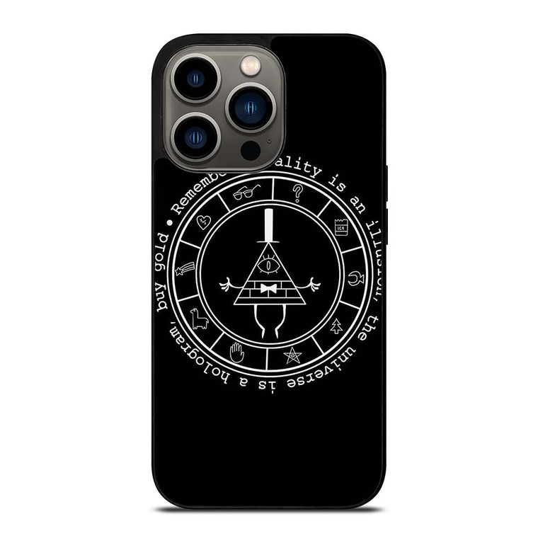 BILL CIPHER WHEEL BLACK iPhone 13 Pro Case Cover