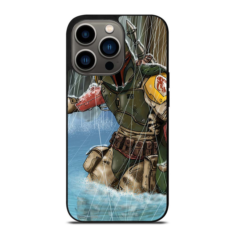 BOBA FETT STAR WARS CARTOON iPhone 13 Pro Case Cover