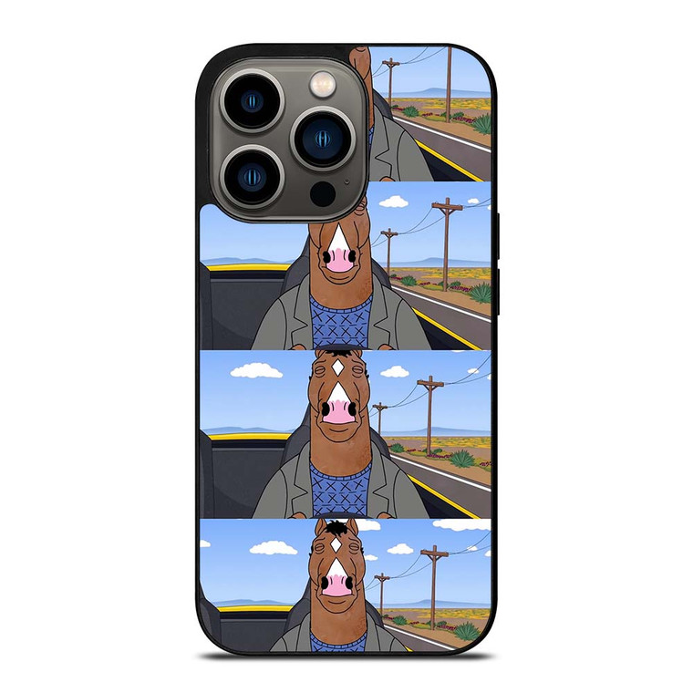 BOJACK HORSEMAN FACE COLLAGE iPhone 13 Pro Case Cover