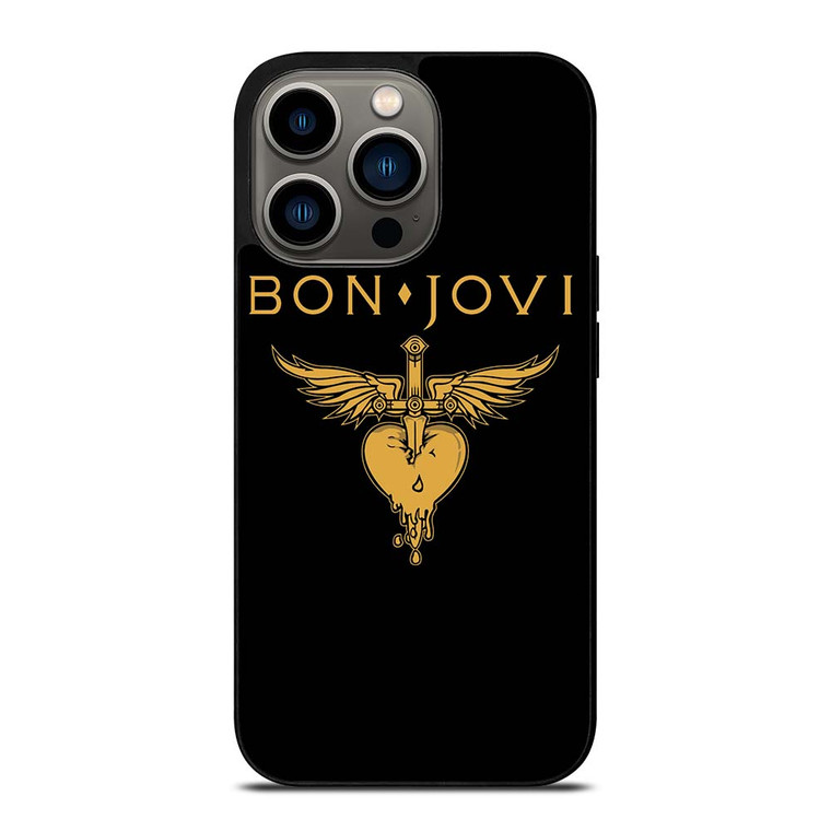 BON JOVI BAND LOGO GOLD iPhone 13 Pro Case Cover