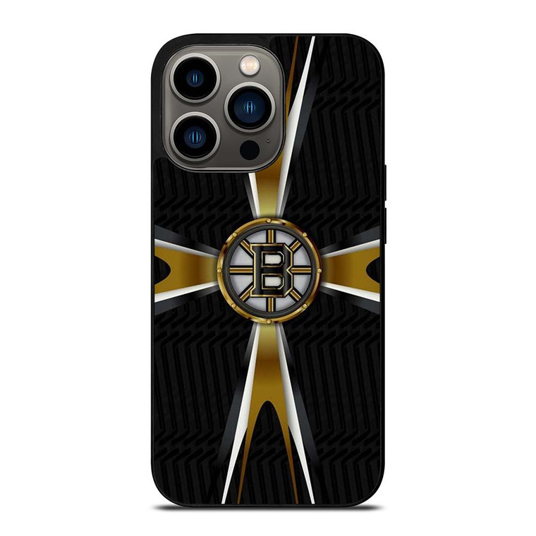 BOSTON BRUINS HOCKEY LOGO iPhone 13 Pro Case Cover