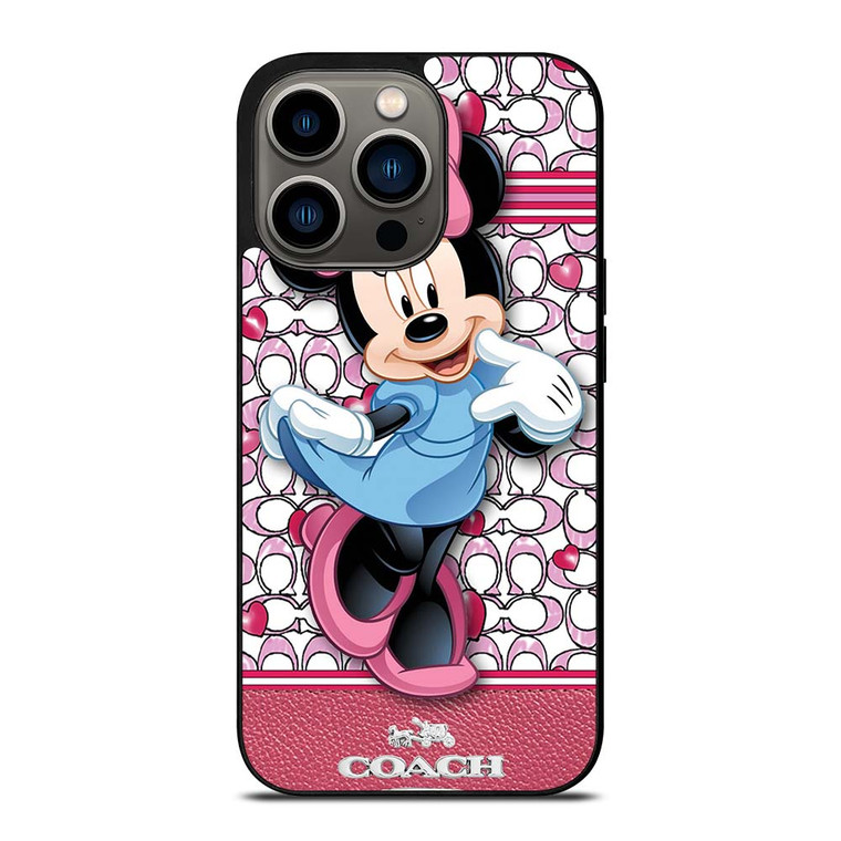 COACH MINNIE MOUSE PINK PATTERN iPhone 13 Pro Case Cover