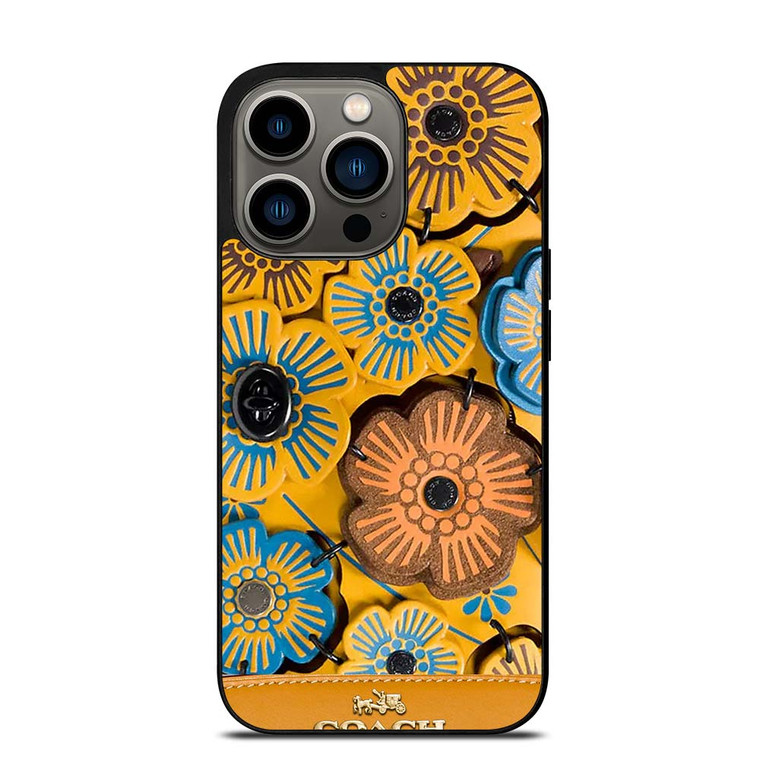 COACH NEW YORK ROSE TEA iPhone 13 Pro Case Cover