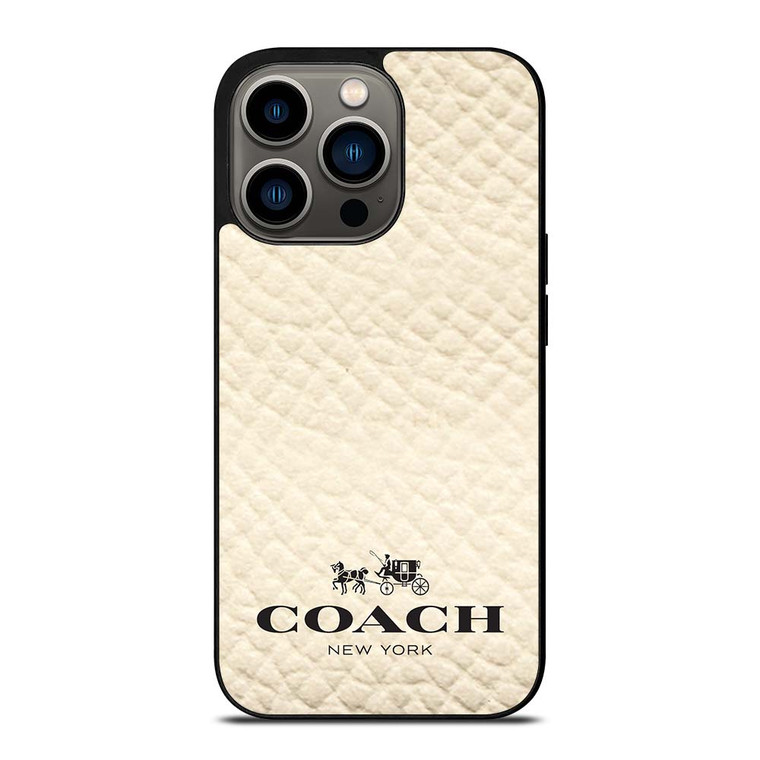 COACH NEW YORK WHITE iPhone 13 Pro Case Cover