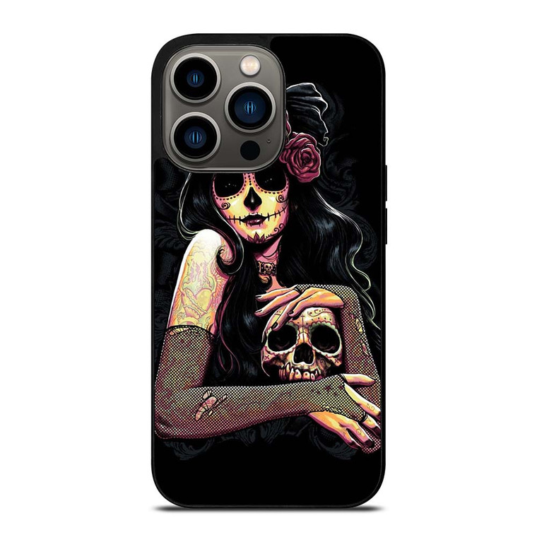 DAY OF THE DEAD ART iPhone 13 Pro Case Cover