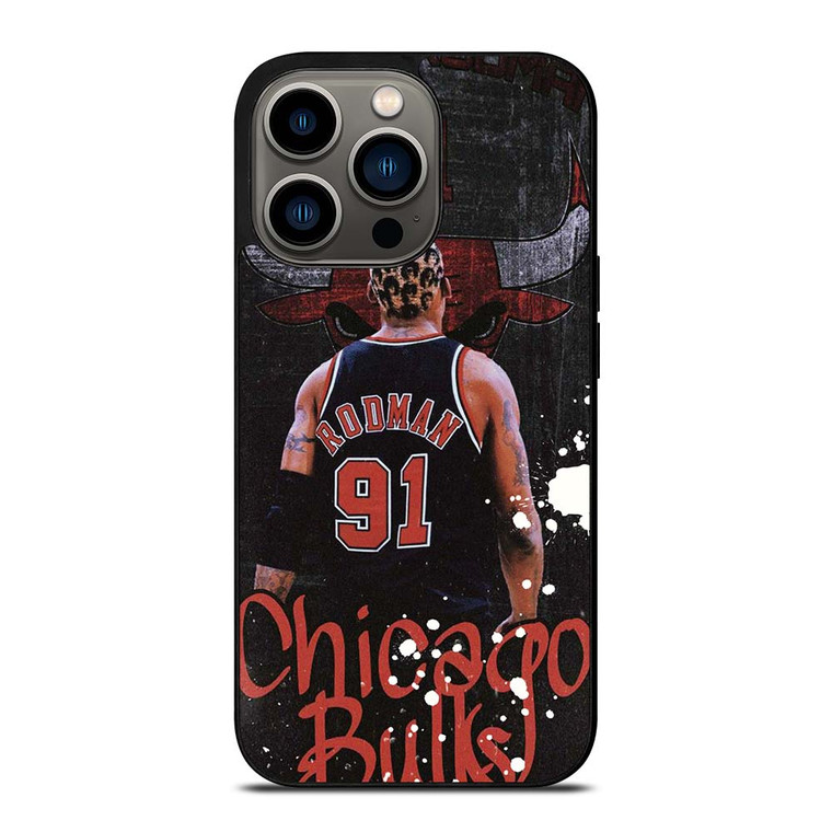 DENNIS RODMAN CHICAGO BULLS RETRO iPhone 13 Pro Case Cover