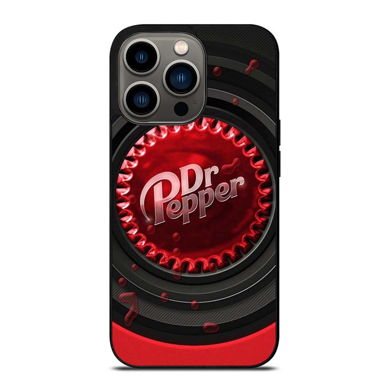 DR PEPPER SODA RED BLACK iPhone 13 Pro Case Cover