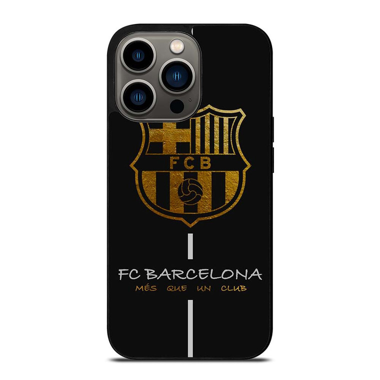 FC BARCELONA MES QUE UN CLUB GOLD iPhone 13 Pro Case Cover