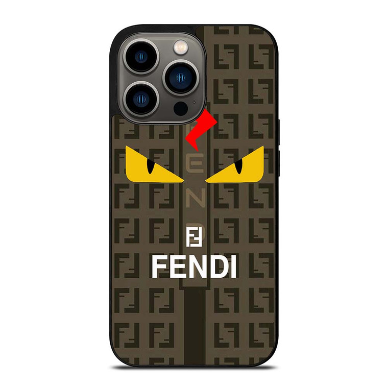 FENDI ROMA EYES LOGO iPhone 13 Pro Case Cover